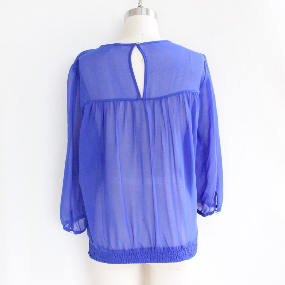 Daniel Rainn Cobalt Blue Blouse - Picture 2 of 5